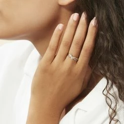 Histoire D'Or Bague Soukayna Or Bicolore Diamant -Colliers Fantaisie Soldes B3DF2DW1ND model0