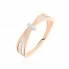 Histoire D'Or Bague Ruthe Or Bicolore Diamant