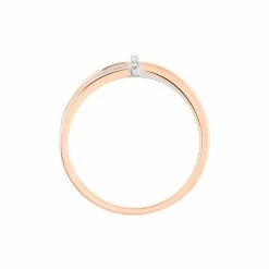 Histoire D'Or Bague Ruthe Or Bicolore Diamant -Colliers Fantaisie Soldes B3DF2DW3GG view2