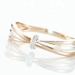 Histoire D'Or Bague Ruthe Or Bicolore Diamant -Colliers Fantaisie Soldes B3DF2DW3GG view3