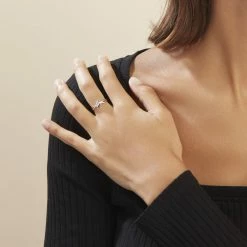 Histoire D'Or Bague Sharron Or Bicolore Diamant Blanc -Colliers Fantaisie Soldes B3DF2DW4C2 model0