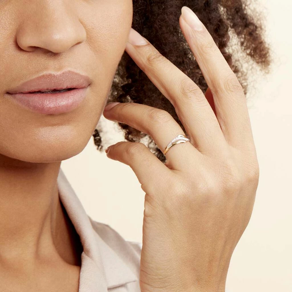 Histoire D'Or Bague Smeralda Or Bicolore Diamant 5 Histoire D'Or Bague Smeralda Or Bicolore Diamant – Image 5