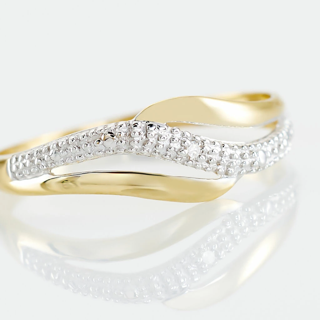 Histoire D'Or Bague Smeralda Or Bicolore Diamant 4 Histoire D'Or Bague Smeralda Or Bicolore Diamant – Image 4