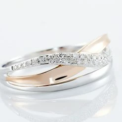 Histoire D'Or Bague Nene Or Bicolore Diamant 8 Histoire D'Or Bague Nene Or Bicolore Diamant -Colliers Fantaisie Soldes B3DF2IF002 view3