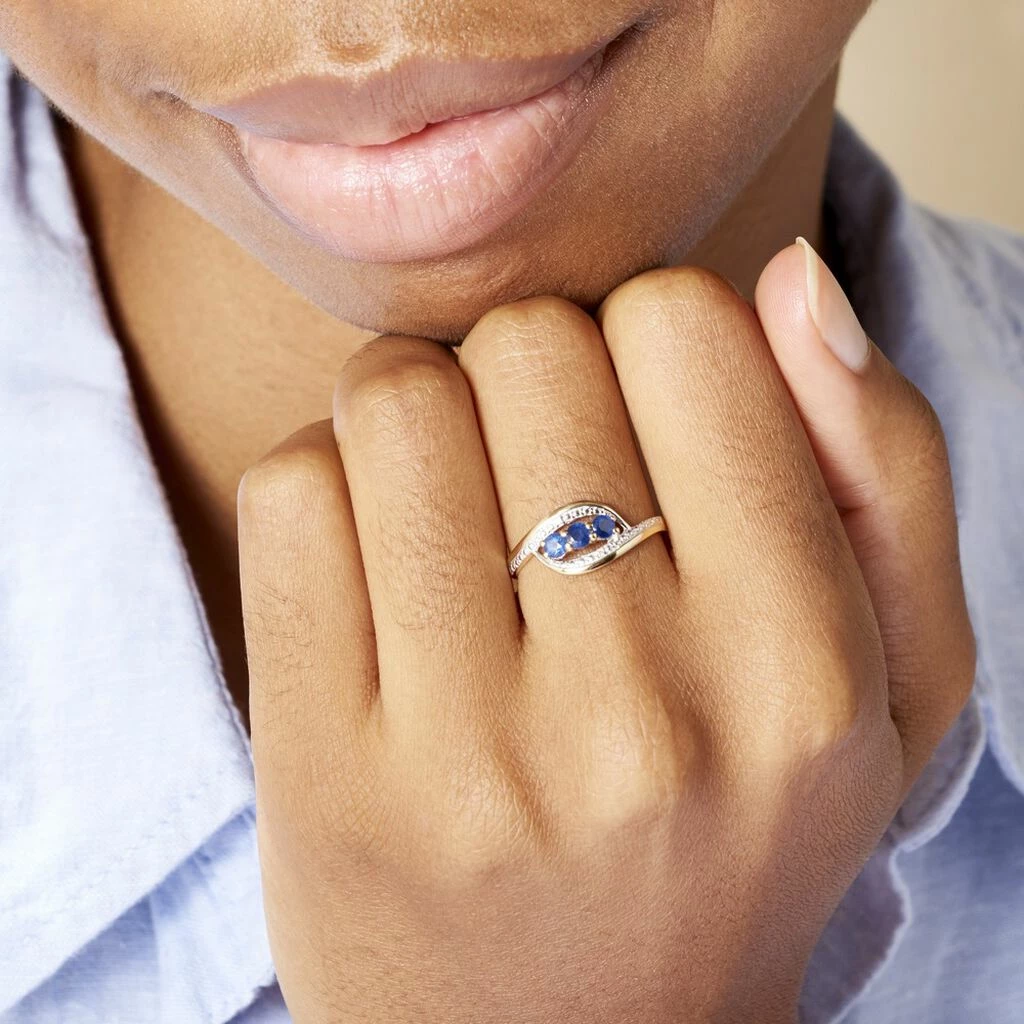 Histoire D'Or Bague Aurora Or Bicolore Saphir Et Diamant 6 Histoire D'Or Bague Aurora Or Bicolore Saphir Et Diamant â Image 6