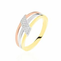 Histoire D'Or Bague Aurelianne Or Tricolore Diamant