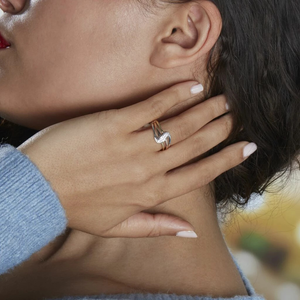 Histoire D'Or Bague Or Tricolore Dionyse Oxydes De Zirconium 6 Histoire D'Or Bague Or Tricolore Dionyse Oxydes De Zirconium – Image 6