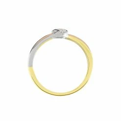 Histoire D'Or Bague Or Tricolore Dionyse Oxydes De Zirconium 8 Histoire D'Or Bague Or Tricolore Dionyse Oxydes De Zirconium -Colliers Fantaisie Soldes B3DF3ZW0MR view2