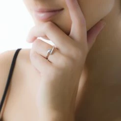 Histoire D'Or Bague Tiphaine Or Blanc Péridot -Colliers Fantaisie Soldes B3DFBAV069 model0