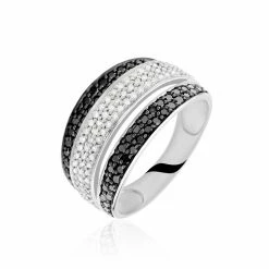 Histoire D'Or Bague Cihan Or Blanc Diamant