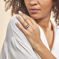 Histoire D'Or Bague Cihan Or Blanc Diamant -Colliers Fantaisie Soldes B3DFBDD083 model0