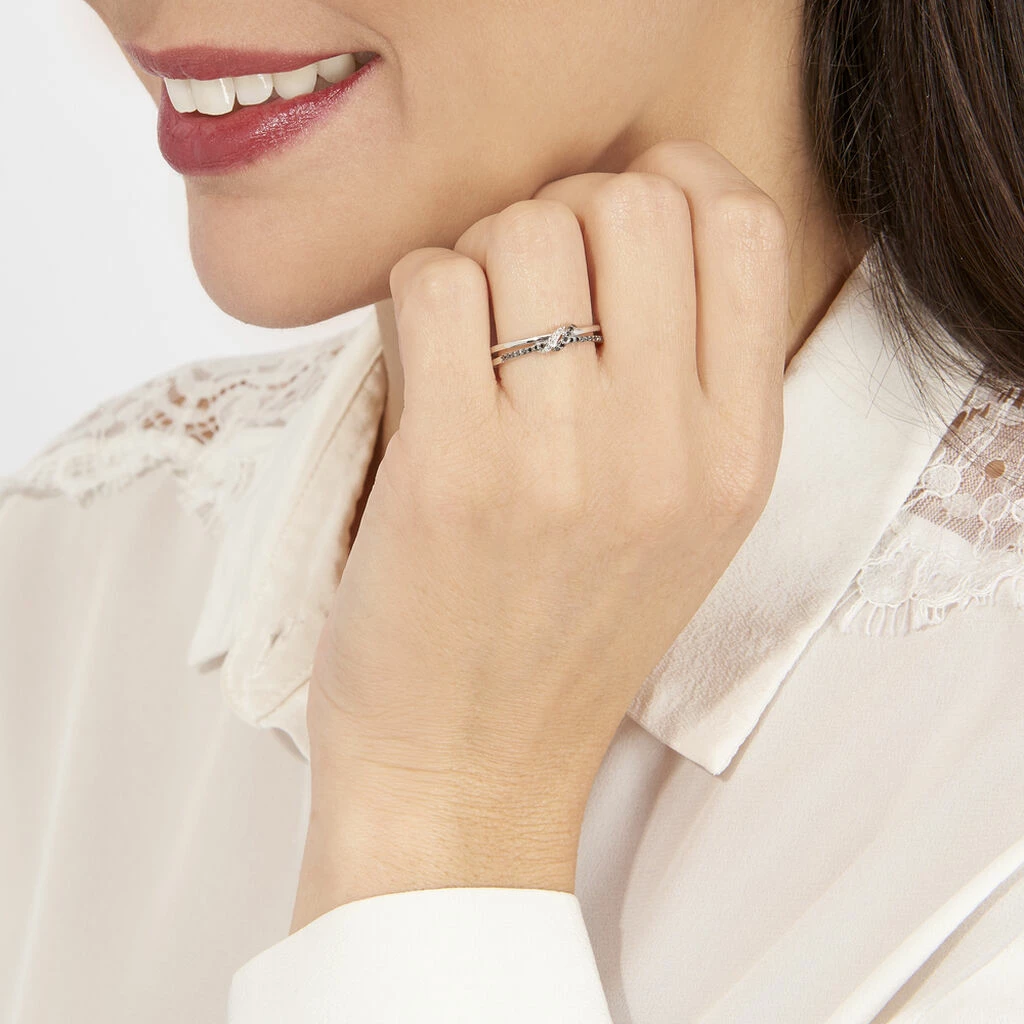 Histoire D'Or Bague Marina Or Blanc Diamant 5 Histoire D'Or Bague Marina Or Blanc Diamant – Image 5