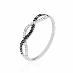 Histoire D'Or Bague Lilybeth Or Blanc Diamant