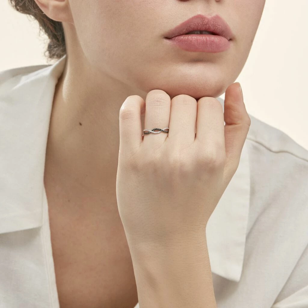 Histoire D'Or Bague Lilybeth Or Blanc Diamant 6 Histoire D'Or Bague Lilybeth Or Blanc Diamant – Image 6