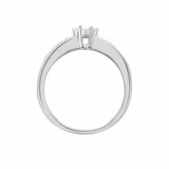 Histoire D'Or Bague Praya Or Blanc Diamant 7 Histoire D'Or Bague Praya Or Blanc Diamant -Colliers Fantaisie Soldes B3DFBDW05R view2