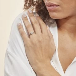 Histoire D'Or Bague Aude Or Blanc Diamant -Colliers Fantaisie Soldes B3DFBDW062 model1