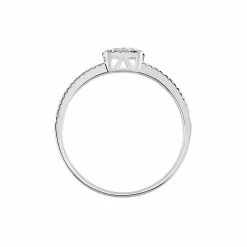 Histoire D'Or Bague Aude Or Blanc Diamant -Colliers Fantaisie Soldes B3DFBDW062 view2
