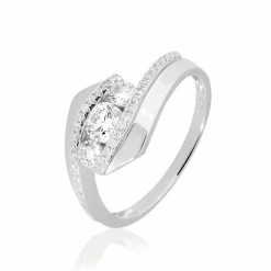 Histoire D'Or Bague Barbara Or Blanc Diamant