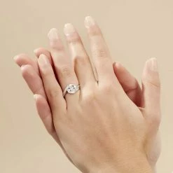 Histoire D'Or Bague Barbara Or Blanc Diamant -Colliers Fantaisie Soldes B3DFBDW06Q model2