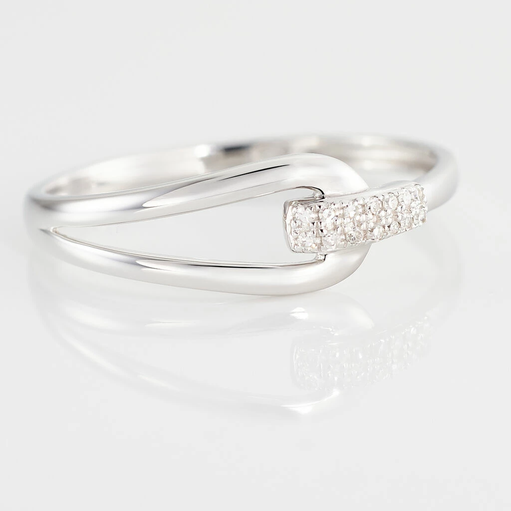 Histoire D'Or Bague Cyranna Or Blanc Diamant 3 Histoire D'Or Bague Cyranna Or Blanc Diamant – Image 3