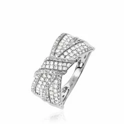 Histoire D'Or Bague Agnes Or Blanc Diamant