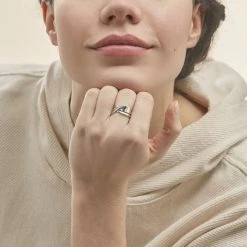 Histoire D'Or Bague Camomille Or Blanc Diamant -Colliers Fantaisie Soldes B3DFBDW1H1 model1