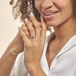 Histoire D'Or Bague Eleonore Or Blanc Diamant -Colliers Fantaisie Soldes B3DFBDW254 model0