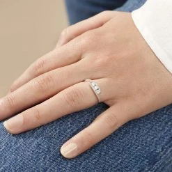 Histoire D'Or Bague Eternite Or Blanc Diamant -Colliers Fantaisie Soldes B3DFBDW287 model1