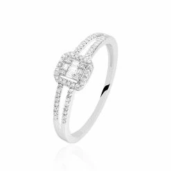 Histoire D'Or Bague Natacha Or Blanc Diamant
