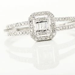 Histoire D'Or Bague Natacha Or Blanc Diamant -Colliers Fantaisie Soldes B3DFBDW2GO view3