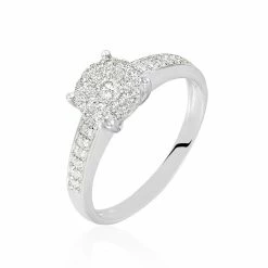 Histoire D'Or Bague Serena Or Blanc Diamant