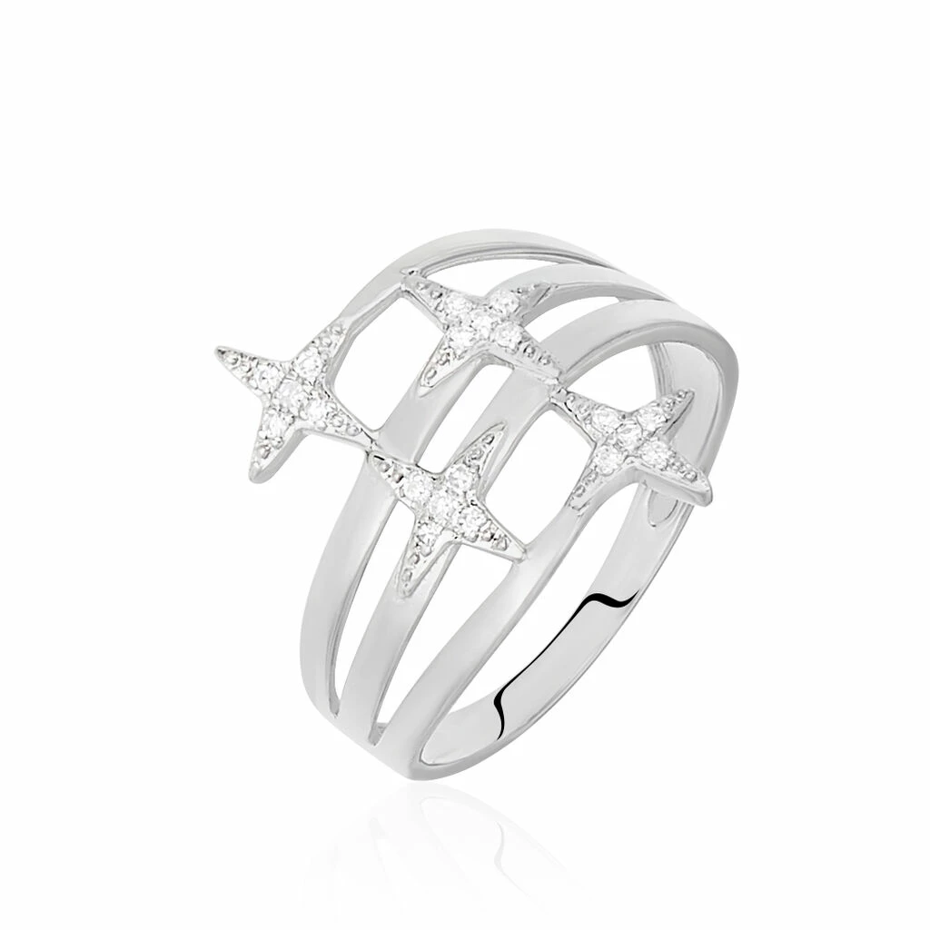 Histoire D'Or Bague Danilana Or Blanc Diamant 1 Histoire D'Or Bague Danilana Or Blanc Diamant