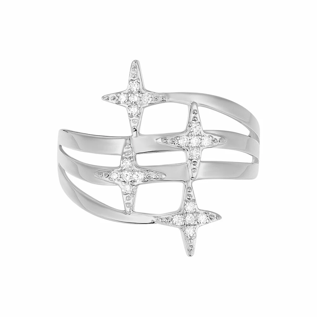 Histoire D'Or Bague Danilana Or Blanc Diamant 2 Histoire D'Or Bague Danilana Or Blanc Diamant – Image 2