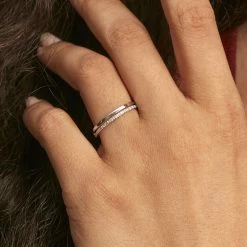 Histoire D'Or Bague Olena Or Blanc Diamant -Colliers Fantaisie Soldes B3DFBDW2U6 model1