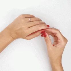 Histoire D'Or Bague Olena Or Blanc Diamant -Colliers Fantaisie Soldes B3DFBDW2U6 view3