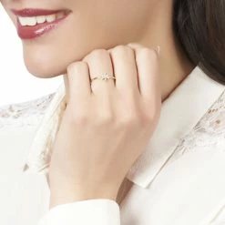 Histoire D'Or Bague Catia Or Blanc Diamant -Colliers Fantaisie Soldes B3DFBDW30O model0