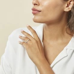 Histoire D'Or Bague Callysta Or Blanc Diamant 10 Histoire D'Or Bague Callysta Or Blanc Diamant -Colliers Fantaisie Soldes B3DFBDW37A model0