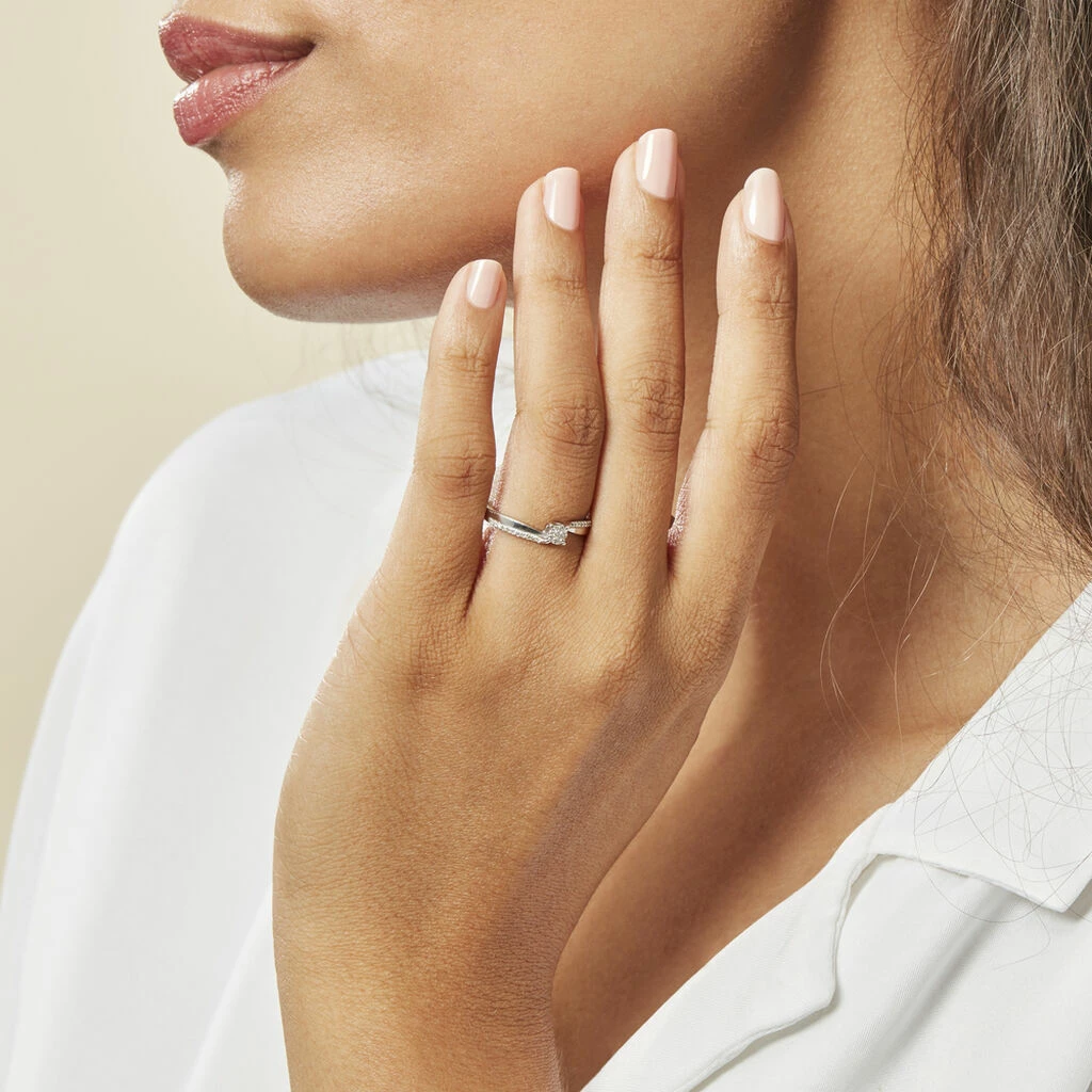 Histoire D'Or Bague Callysta Or Blanc Diamant 6 Histoire D'Or Bague Callysta Or Blanc Diamant – Image 6