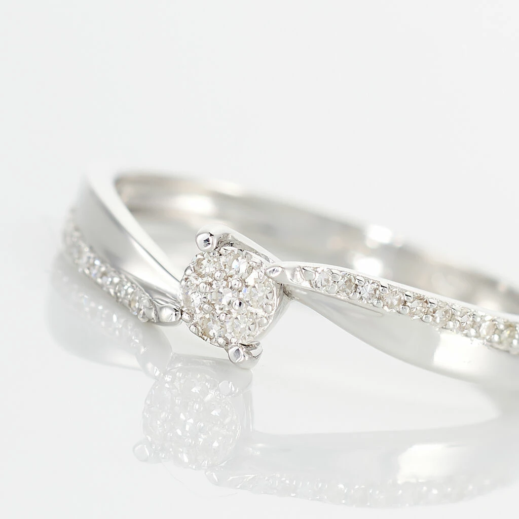 Histoire D'Or Bague Callysta Or Blanc Diamant 4 Histoire D'Or Bague Callysta Or Blanc Diamant – Image 4