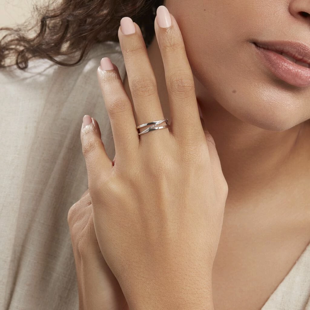 Histoire D'Or Bague Joaquina Or Blanc Diamant 5 Histoire D'Or Bague Joaquina Or Blanc Diamant – Image 5