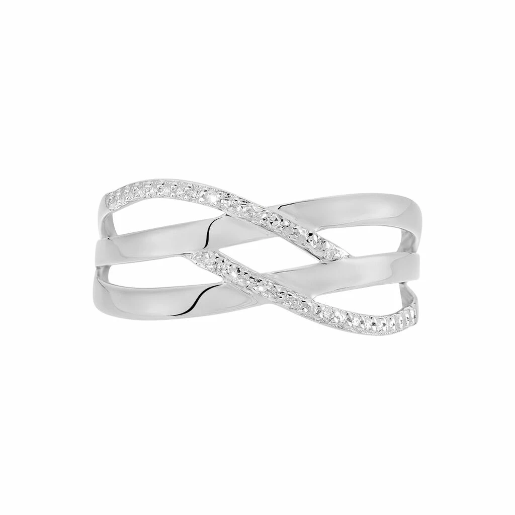 Histoire D'Or Bague Joassine Or Blanc Diamant 2 Histoire D'Or Bague Joassine Or Blanc Diamant – Image 2