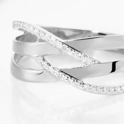 Histoire D'Or Bague Joassine Or Blanc Diamant 8 Histoire D'Or Bague Joassine Or Blanc Diamant -Colliers Fantaisie Soldes B3DFBDW3AE view3