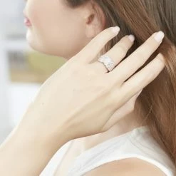 Histoire D'Or Bague Elfidia Or Blanc Diamant -Colliers Fantaisie Soldes B3DFBDW3IF model0