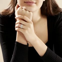 Histoire D'Or Bague Annoncia Or Blanc Diamant -Colliers Fantaisie Soldes B3DFBDW3LW model0