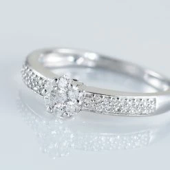 Histoire D'Or Bague Praya Or Blanc Diamant -Colliers Fantaisie Soldes B3DFBDW3ML view3