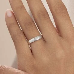 Histoire D'Or Bague Hajila Or Blanc Diamant 9 Histoire D'Or Bague Hajila Or Blanc Diamant -Colliers Fantaisie Soldes B3DFBDW3N8 model1