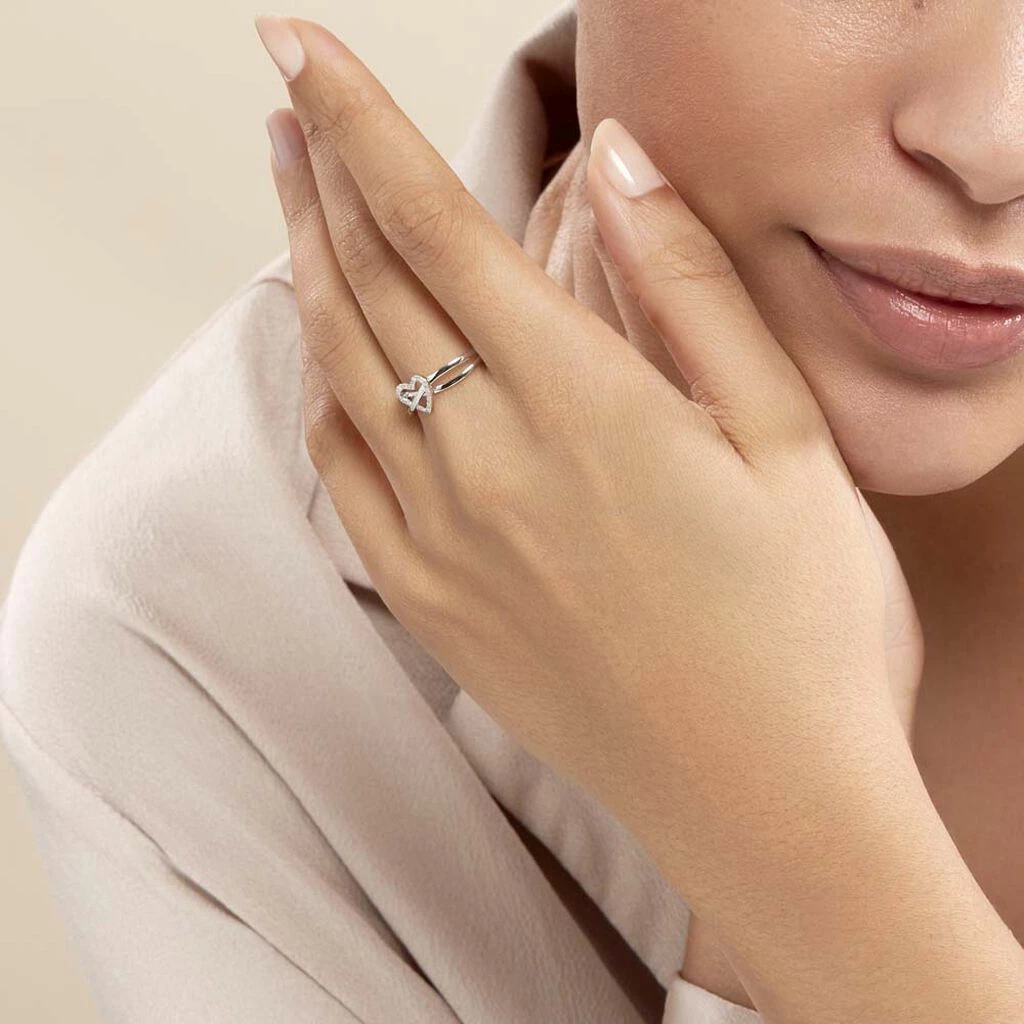 Histoire D'Or Bague Malinda Or Blanc Diamant 5 Histoire D'Or Bague Malinda Or Blanc Diamant – Image 5