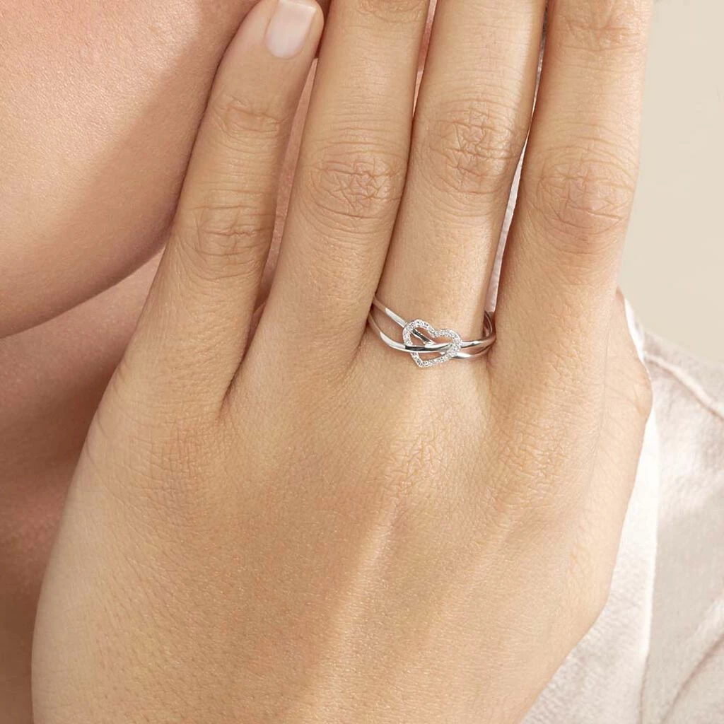 Histoire D'Or Bague Malinda Or Blanc Diamant 6 Histoire D'Or Bague Malinda Or Blanc Diamant – Image 6