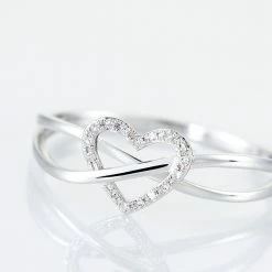 Histoire D'Or Bague Malinda Or Blanc Diamant 9 Histoire D'Or Bague Malinda Or Blanc Diamant -Colliers Fantaisie Soldes B3DFBDW3O6 view3