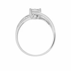 Histoire D'Or Bague Petunia Or Blanc Diamant -Colliers Fantaisie Soldes B3DFBDW3OB view2